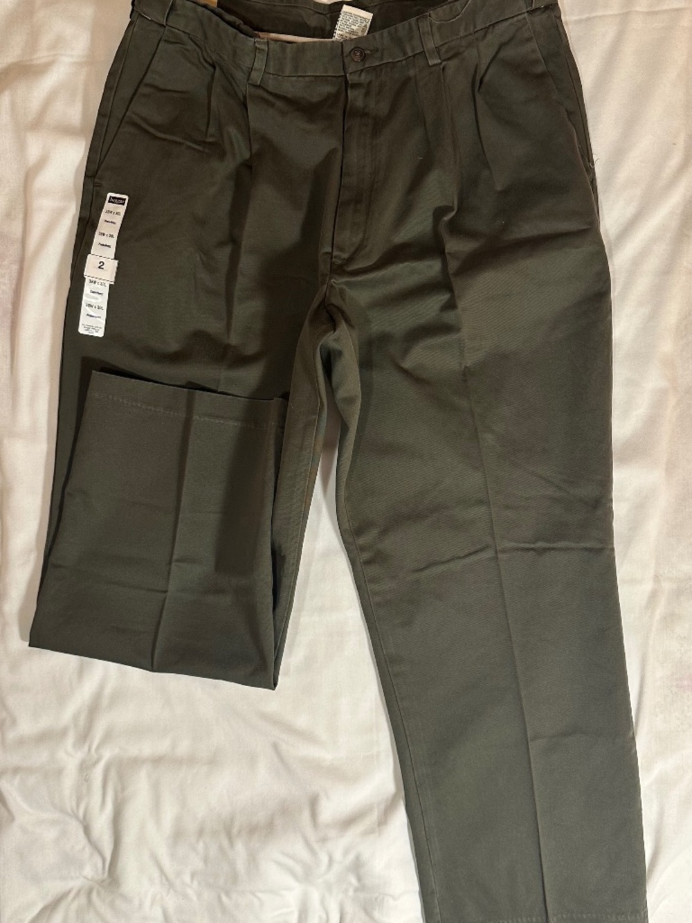 Duck Head, 38x30; forest, men's 100% cotton pants